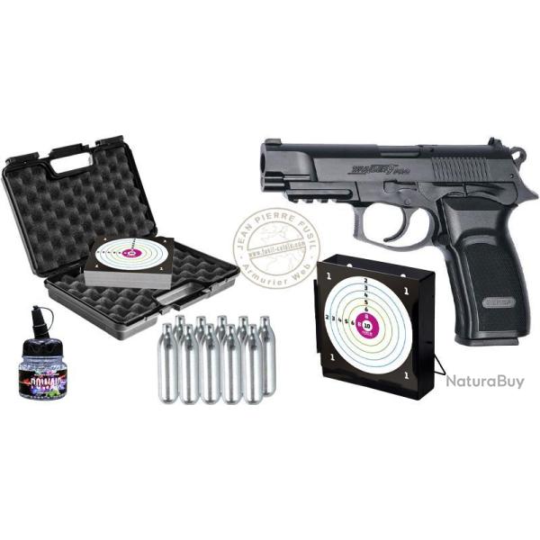 Pack pistolet � plomb CO2 4,5 mm BB ASG BERSA Thunder 9 Pro (2,6 joules)