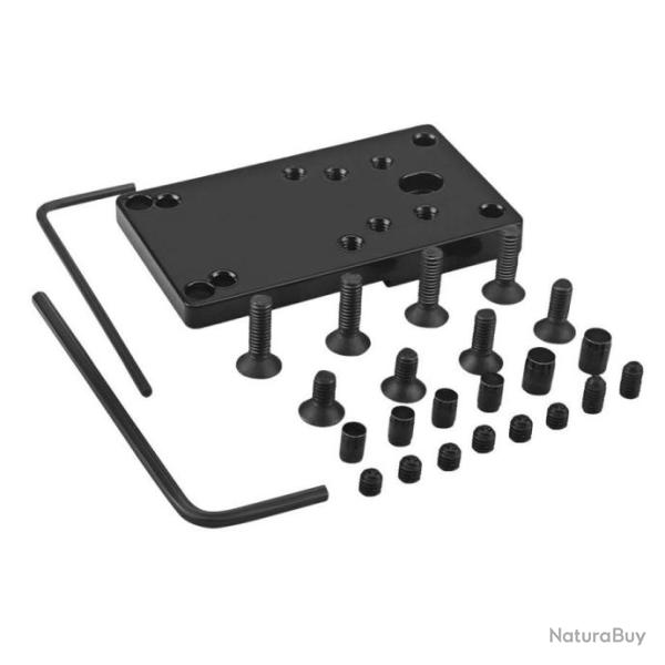 Embase plaque interface adaptatrice universelle sur hausse pour Taurus TX22 PT111 G2 G3