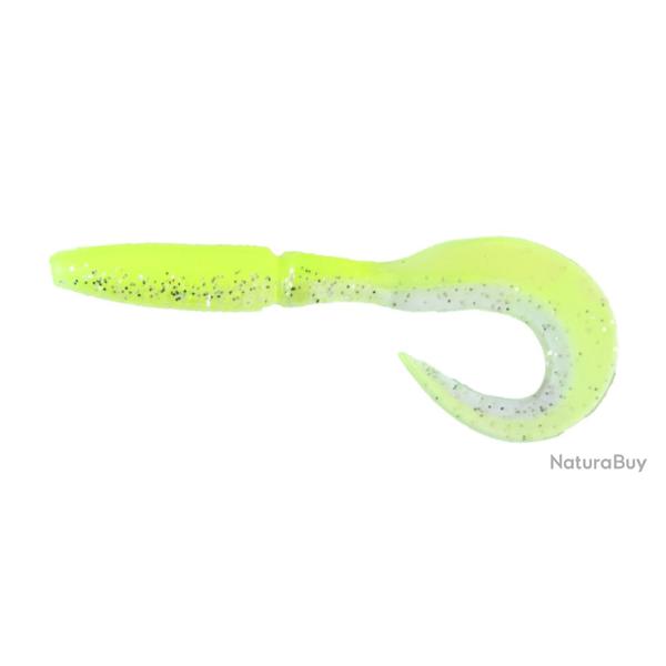 Kvc Mont� Leurre 4,5" 7Gr Powerline Jaune Fluo Ventre Paillete