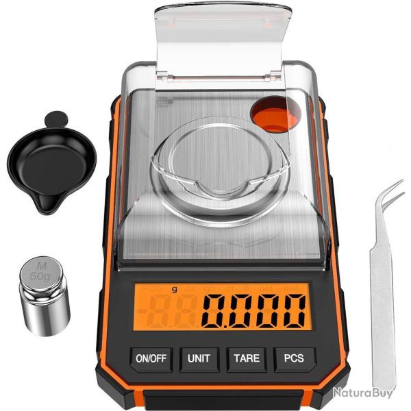 BALANCE � POUDRE �LECTRONIQUE RECHARGEMENT DE MUNITIONS PR�CISION 0,001g ORANGE LIVRAISON GRATUITE