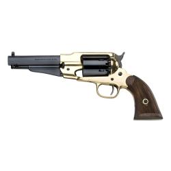 R&eacute;plique poudre noire Pietta 1858 RM Laiton Sheriff qudrill&eacute;e Cal.44