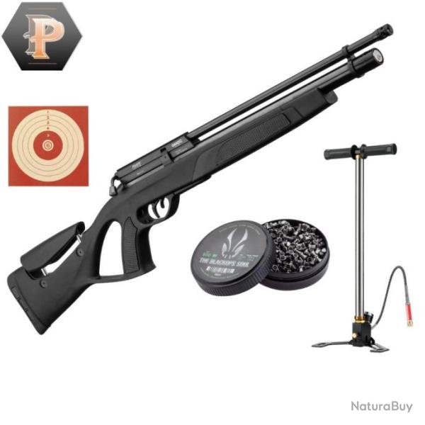 Carabine � plombs GAMO COYOTE PCP. Cal 5,5 mm + pompe + plombs + cibles