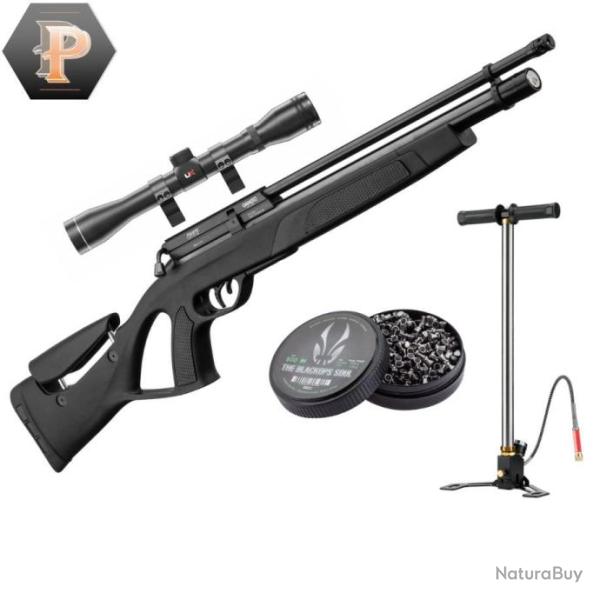 Carabine � plombs GAMO COYOTE PCP. Cal 5,5 mm + pompe + plombs + lunette