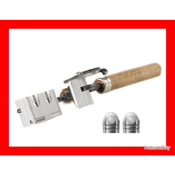 LEE PRECISION - MOULE A BALLE A TETE RONDE DOUBLE CAVITE - 358-150-1R #90328