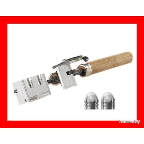 LEE PRECISION - MOULE A BALLE A TETE RONDE DOUBLE CAVITE - 356-102-1R #90305