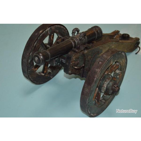 BELLE MAQUETTE DE CANON PRINCIER MODELE REDUIT �poque LOUIS XIV - FRANCE fin XVII� d�but XVIII� Regl