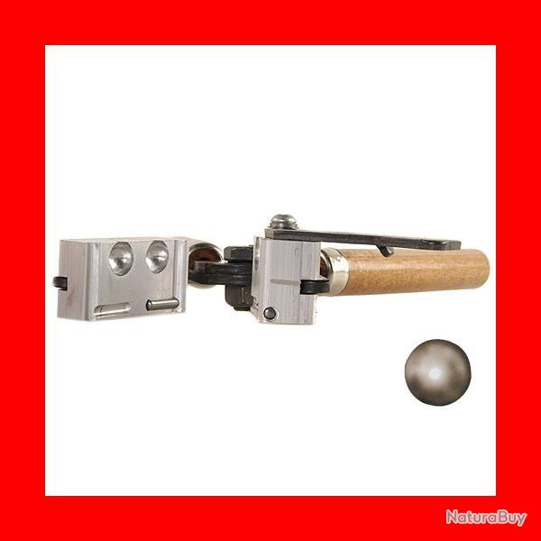 LEE PRECISION - MOULE A BALLE RONDE DOUBLE CAVITE (POUDRE NOIRE) - CALIBRE .390 #90424
