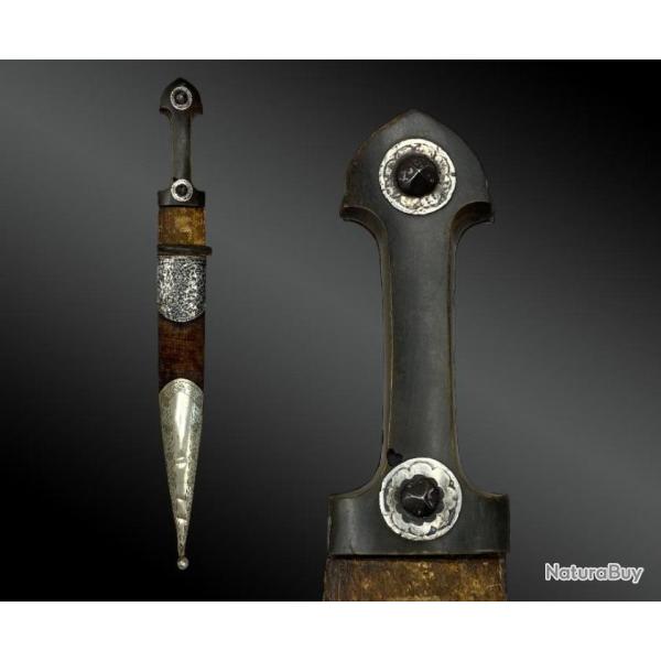 Grand Poignard Appel Kindjal Caucase, XIXme Sicle