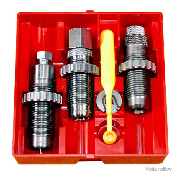 Lee Precision - Jeux d'outils avec support de douille cal.357 SIG Steel 3-Die Set - 90270