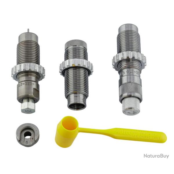 Lee Precision - Jeux d'outils acier avec support de douille cal.38-55 3-Die Set - 90762