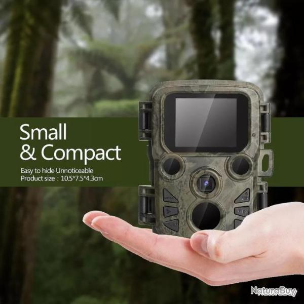 CAMRA DE CHASSE INRAROUGE ULTRA COMPACTE - 20MP/1080P - IP66 - LIVRAISON GRATUITE