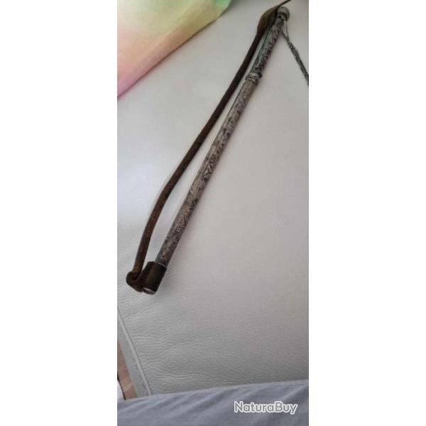 Cravache Cosaque Naga�ka en argent niell� Ottoman