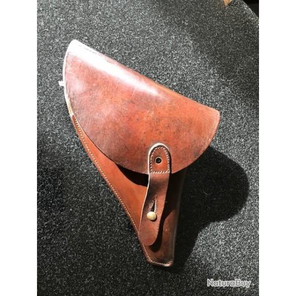 etui r�glementaire pour 1892 14/18 WW1  et WW2 en cuir fauve