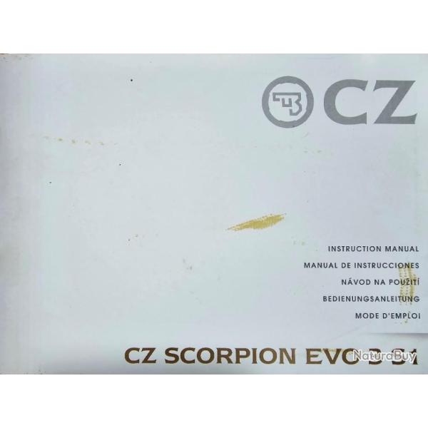 Manuel d'instructions CZ SCORPION EVO3 S1 en fran�ais