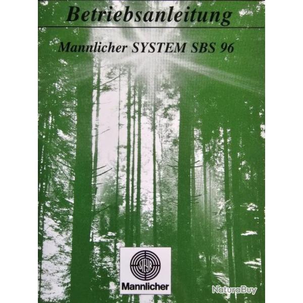 Manuel d'utilisation carabine STEYR MANNLICHER SBS96/Scout