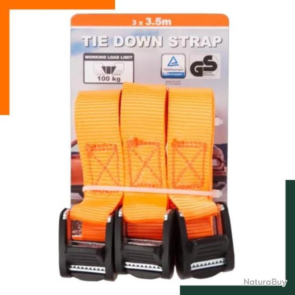 Lot de 3 sangles d'arrimage