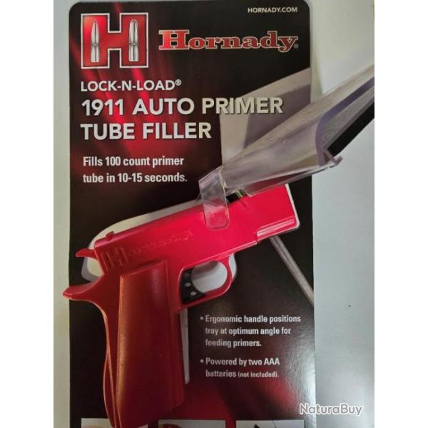 MODE D'EMPLOI HORNADY 1911 AUTO PRIMER TUBE FILLER LOCK-N-LOAD