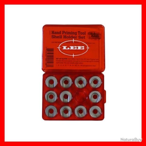 LEE PRECISION - KIT DE 11 SHELL HOLDERS (SUPPORT DE DOUILLE) AUTO-PRIME POUR PRESSE