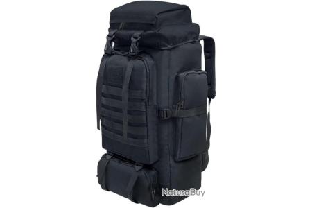 Sac à Dos Randonnée Trekking 80L Imperméable - Polyéster, Réglable, Nombreux Compartiments, Neuf Sous Emballage