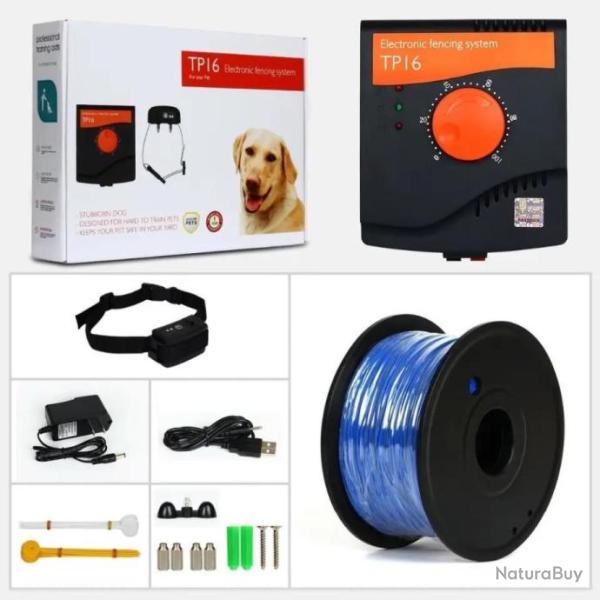 Pack cl�ture �lectrique pour chien Collier d'Entra�nement Filaire Anti-Fuite. C