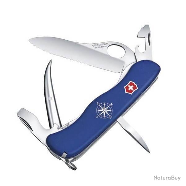 0.8503.2MW couteau suisse Victorinox Skipper Pro bleu avec motif "Rose des vents"