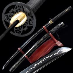 V&eacute;ritable Katana de coupe Maru 1060. Sabre japonais forg&eacute; &agrave; la main