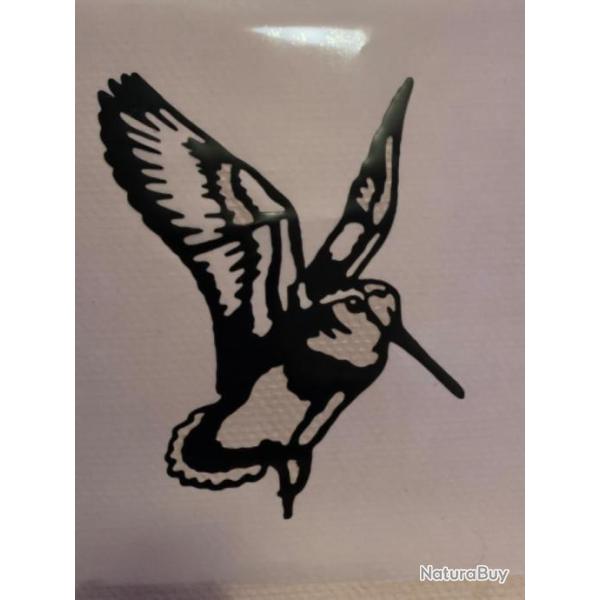 Autocollant Bcasse au vol dcoration voiture ou autres tout support adhsif