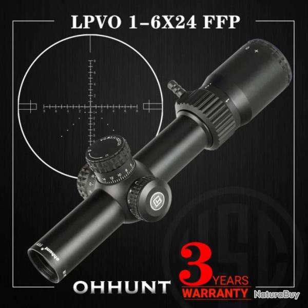 Ohhunt Lunette De Vis�e 1-6x24 IR Paiement en 3 ou 4 fois - LIVRAISON GRATUITE !!!