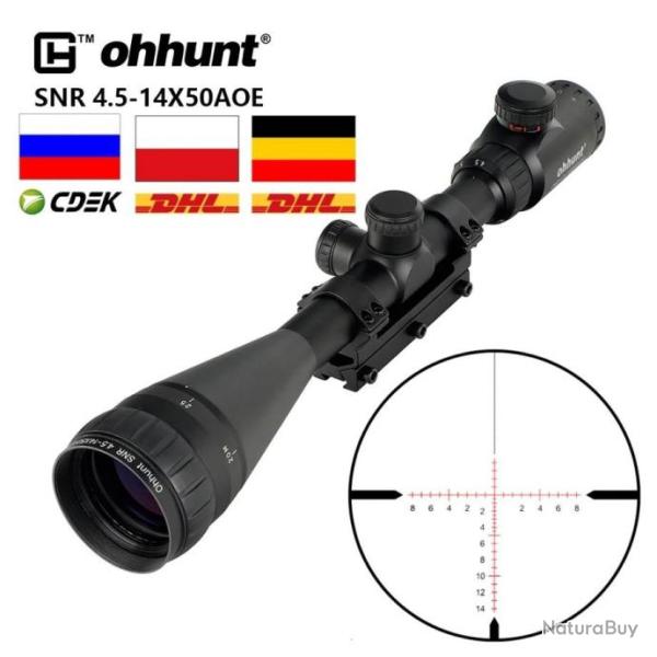 Ohhunt Lunette De Vis�e 4.5-14x50 AOE Paiement en 3 ou 4 fois - LIVRAISON GRATUITE !!!
