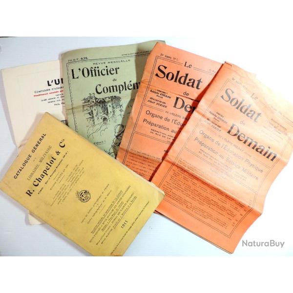 Lot documentations militaire. Soldat de demain, L'Officier de compl�ment