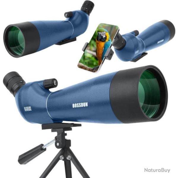 Longue-Vue 20-60x80 HD T�lescope Monoculaire Etanche avec Tr�pied pour L'observation Tir Safari