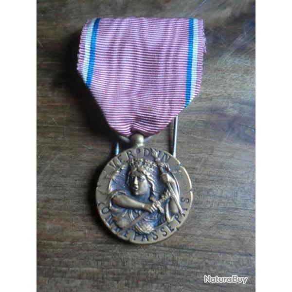 m�daille verdun on ne passe pas