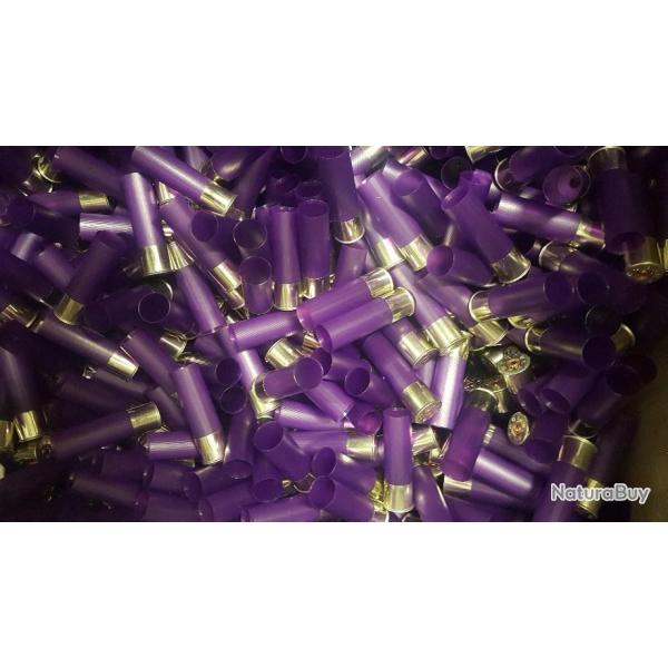 100 DOUILLES CALIBRE 12/20/70 VIOLETTE