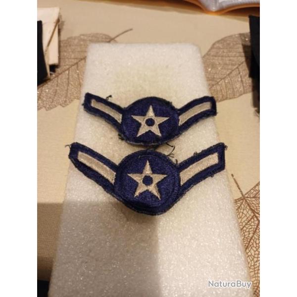 Lot de grades arm�e us USAF AIRMAN ORIGINAL