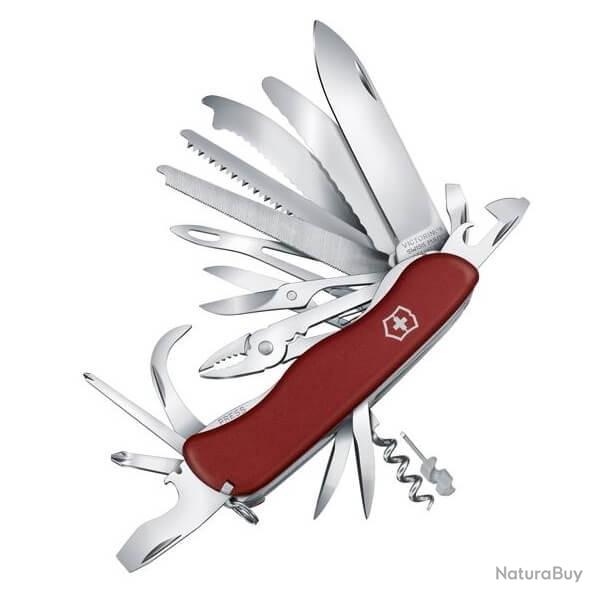 0.8564.XL Couteau suisse Victorinox Workchamp XL rouge avec scie � m�taux