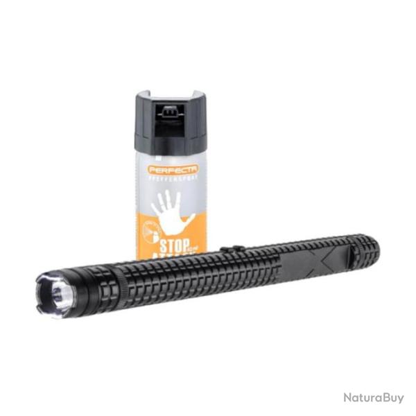 A-G ! Matraque Shocker Umarex 10.000.000 Volts + Aerosol Lacrymog�ne Poivre 40ml