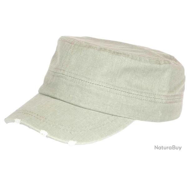 Casquette Militaire Retro Verte Vieillie en Coton Tendance Kolja Taille unique Vert