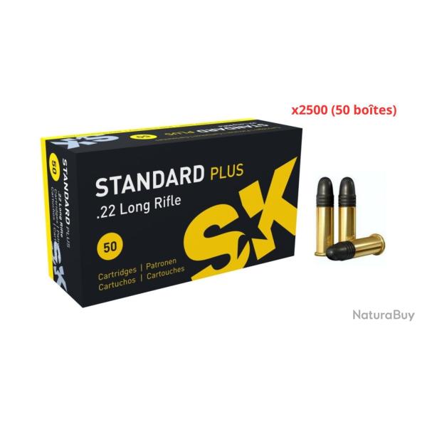MUNITIONS SK CALIBRE 22LR STANDARD PLUS 40gr - 2.6g x2500 