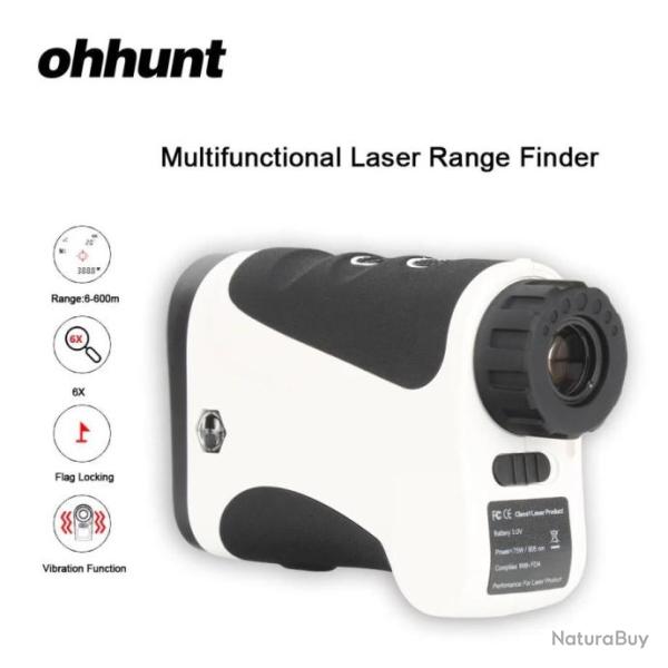 Ohhunt Telemetre Laser 6x600M Paiement en 3 ou 4 fois - LIVRAISON GRATUITE !!!