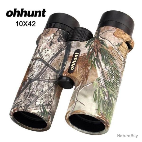 Ohhunt Jumelles 10x42 Camouflage Grand Angle Paiement en 3 ou 4 fois - LIVRAISON GRATUITE !!!