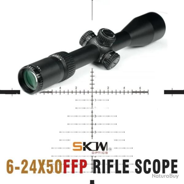 Skwoptique 6-24x50 FFP Tube 30MM Lunette Paiement en 3 ou 4 fois - LIVRAISON GRATUITE !!!