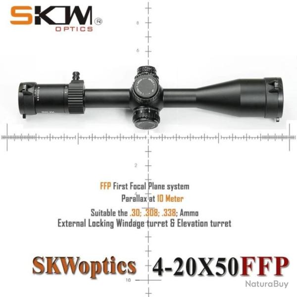 Skwoptique 4-20x50 FFP Tube 30MM Lunette Paiement en 3 ou 4 fois - LIVRAISON GRATUITE !!!