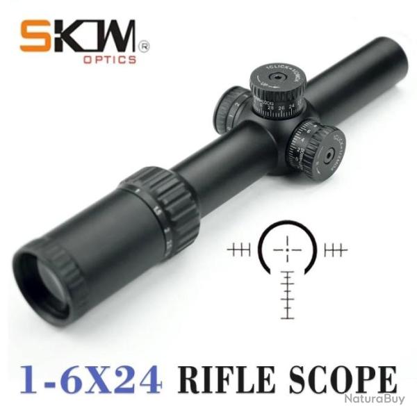 Skwoptique 1-6x24 Tube 30MM Lunette Paiement en 3 ou 4 fois - LIVRAISON GRATUITE !!!