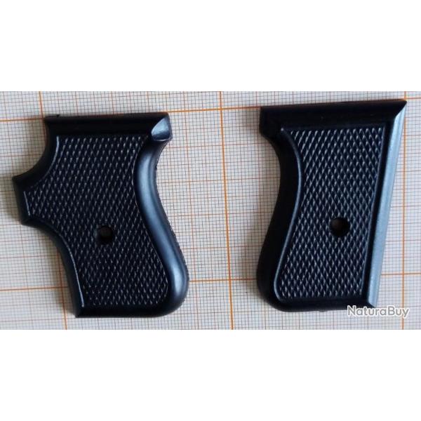 Plaquettes de crosse, bak�lite, noire, neuve, pour pistolet Bruni 315
