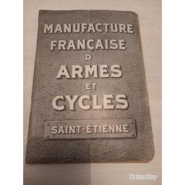 Catalogue manufrance sp�cial v�lo 1914