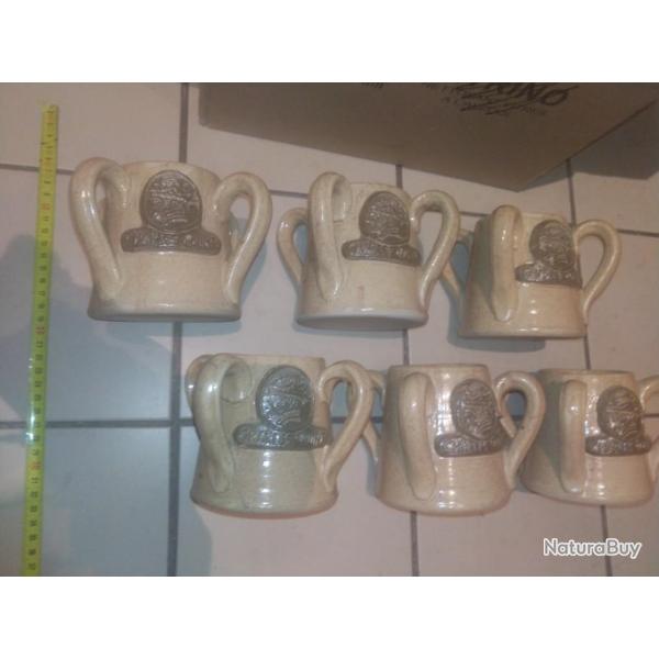 Lot 6 bocs  bire Charles Quint.