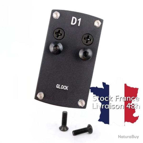 Embase plaque adaptatrice type Docter Noblex sur hausse pour Glock - Envoi depuis la France