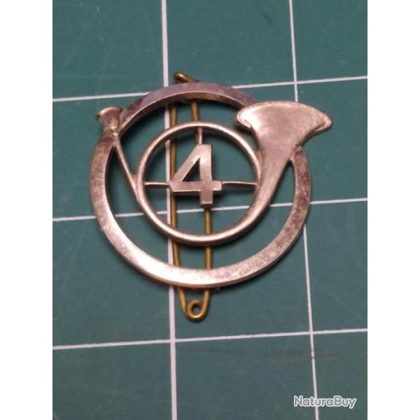 INSIGNE DE BERET DU 4 EME CHASSEURS, DRAGO PARIS