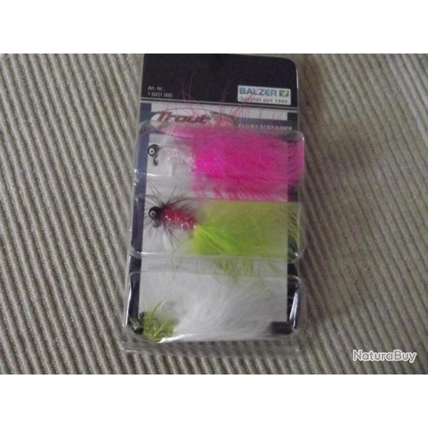 1 SANS ENCHERES - A SAISIR !!! - 3 straemers micro-jighead NEUFS