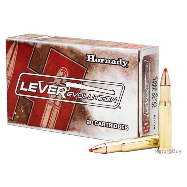 Munitions HORNADY cal.30-30 160gr FTX leverevolution par 60